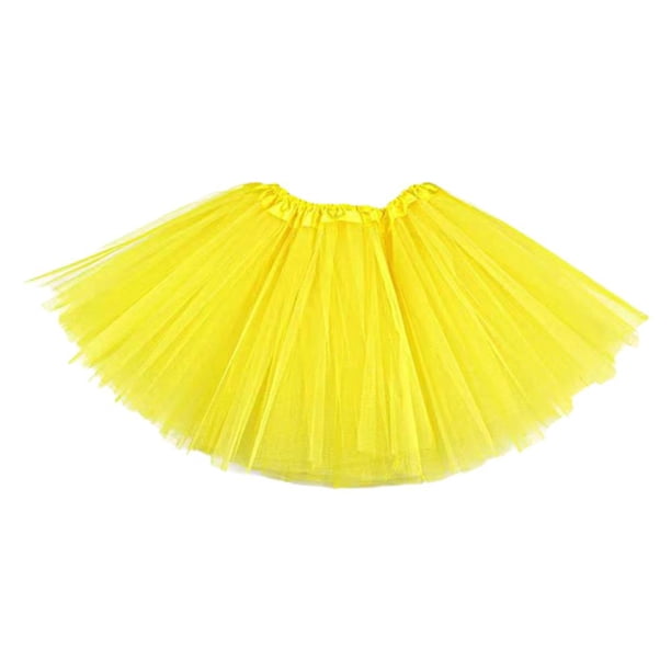 EZLIFE Falda de tul para niñas, falda de ballet, tutú de princesa, falda corta para niñas adolescentes, faldas coloridas para correr, disfraz de fiesta, para bebés pequeños, cumpleaños de Navidad