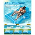 thumbnail image 2 of Inflatable Tanning Pool Lounger Float, 80" x 66"Pool Floats Adult with Automatic Spray Cooling, 5 in 1 Suntan Tub Raft , Sunbathing Bed Lounge for Pool Party Yard Tanning Summer Gift, 2 of 14