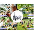 thumbnail image 7 of CL.HPAHKL Collapsible Wagon Foldable Wagon Garden Cart Heavy Duty Utility Foldable Wagons Carts with Wheels, Folding Beach Wagon Grocery Wagon for Camping Garden Shopping Sports Outdoor Use,, 7 of 7
