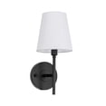 thumbnail image 4 of Cason 1 light Black and White shade wall sconce, 4 of 5