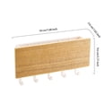 thumbnail image 2 of Cateissary Soporte de estante para llaves de pared para doméstico, bolsa decorativa para interiores, colgador de almacenamiento para abrigos y Decoración del hogar Negro Cateissary HA067198-02, 2 of 6
