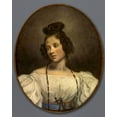 thumbnail image 2 of Delacroix, Eugene 12x14 White Modern Wood Framed Museum Art Print Titled - Mlle. Alexandrine-Julie de la Boutraye, 2 of 4