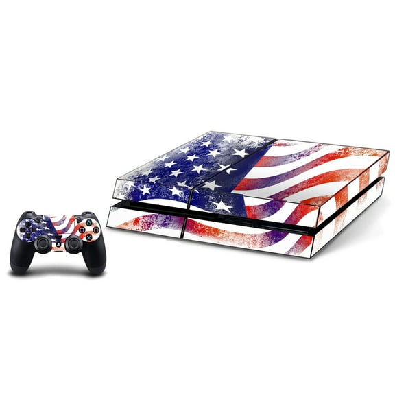 VWAQ American Flag Skin For PS4 Console And Controller Decals To Fit Playstation 4 - PGC11 [video game]