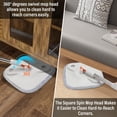 thumbnail image 6 of Mop and Bucket Set, Easy-to-use Spin Mop with Separate Dirty Water System, Deep-Cleaning Mops for Floors, Versatile Mops for Walls (4 Thick Mop Pads), 6 of 8