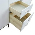 thumbnail image 3 of Tivoli 61" Double Rectangle Sink Vanity in White/Gray Granite Stone, 3 of 15