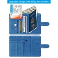 thumbnail image 3 of Funda de piel con cierre de pasaporte y bloqueo RFID, 3 of 9