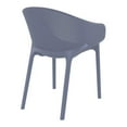 thumbnail image 3 of Compamia Sky Pro Stacking Dining Chair in Gray finish, 3 of 7