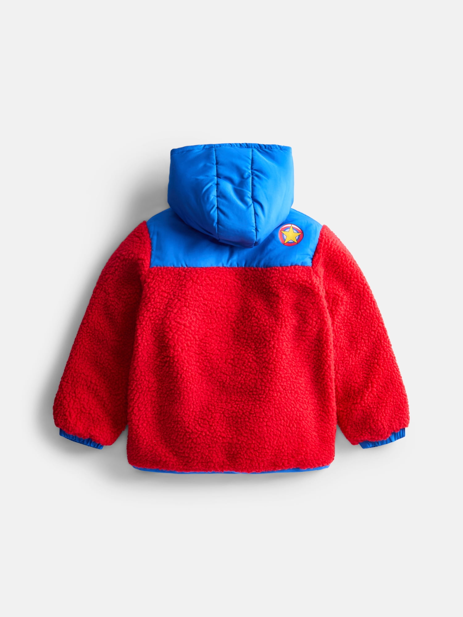 Sonic the Hedgehog Boys’ Faux Shearling Jacket with Hood, Sizes XS-XL