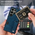 thumbnail image 5 of TECH CIRCLE Case for Samsung Galaxy S23 FE (6.4") 2023 - Lightweight Leather Phone Case with Stand & Card Holder & Buckle & Hand Strap, Protective Functional Cover, Blue, 5 of 8