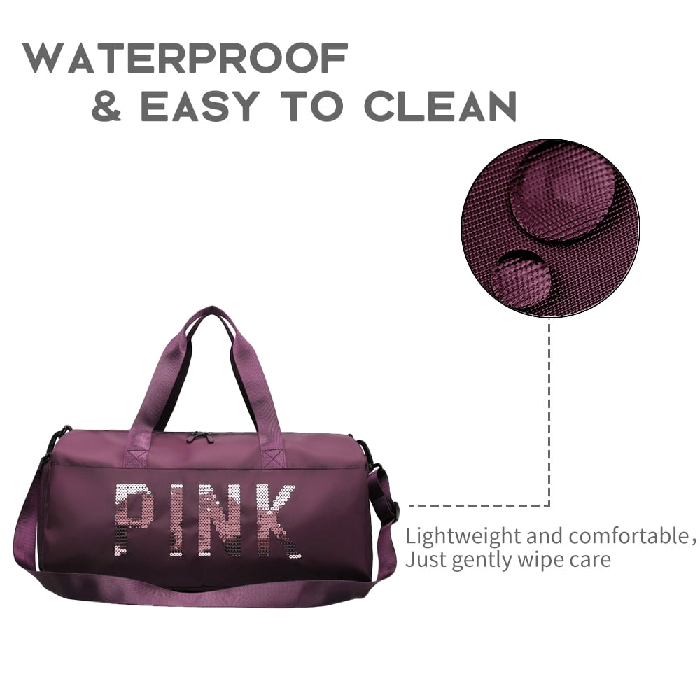 Gym Bag Travel Sports Duffel Bag for Men and Women Weekender Bag Workout Tote Bag with Dry Wet Pocket & Shoes Compartment