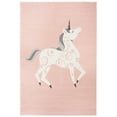 thumbnail image 2 of SAFAVIEH Carousel Kids Dalach Unicorn Area Rug, Pink/Ivory, 5'3" x 7'6", 2 of 10