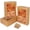 Brown, variant on 15pcs Cookie Boxes with Window & Stickers, 9x6x2.5 inch White Bakery Boxes Dessert Container for Pastries, Chocolate Covered Strawberries, Easter Candy, Muffins, Donuts