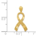 thumbnail image 3 of 14K Yellow Gold Charm Pendant 22 mm 10 Awareness, 3 of 3