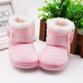 thumbnail image 3 of Baby Girl Winter Snow Boots,Cotton Anti-Skid Sole Bow Warm Infant Toddler Prewalker Booties Crib Shoes for Girls, 3 of 10