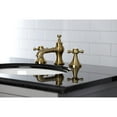 thumbnail image 4 of Kingston Brass KC7067BX English Country 8 in. Widespread Bathroom Faucet, Brushed Brass, 4 of 5