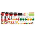 thumbnail image 2 of Gifts for Kids! Fwttom Kids Play Kitchen Accessories, 81 pcs Toddlers Toy Kitchen Sets with Play Food Dinnerware & Cooking Utensils, Educational Toys for Kids Learning Skills, 2 of 9