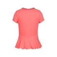 thumbnail image 2 of Blusa Nelia André Badi rosa chica cuello V cruzado peplum, 2 of 4