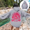 thumbnail image 2 of Pink Graphic Hoodie For Women 2024 Cute Preppy Sweatshirt Long Sleeve Drawstring Pullover Tops With Pockets, 2 of 5