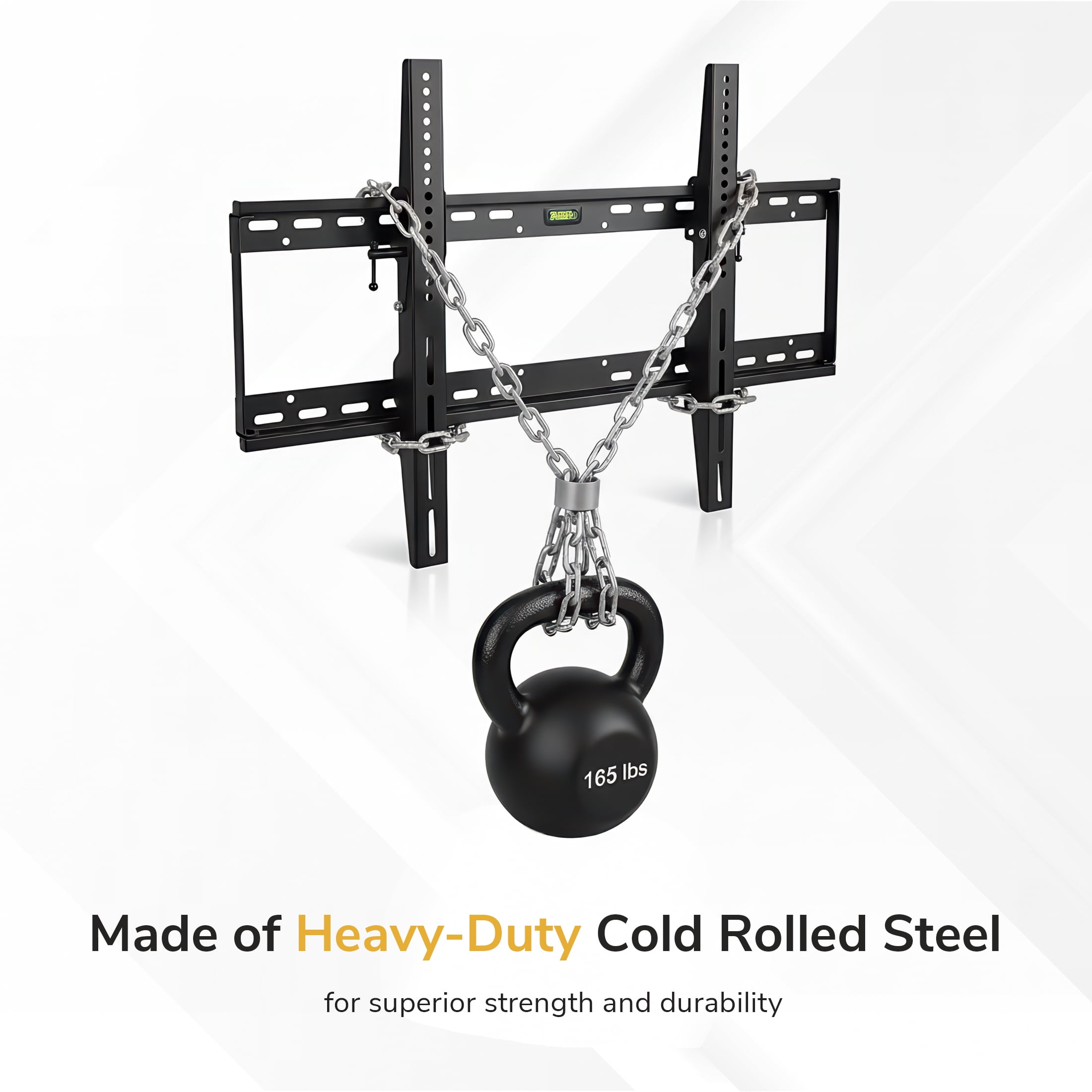 Mount-It!  Low Profile Tilting TV Wall Mount Bracket, Fits 37"-100" TVs, 165 lbs. Capacity