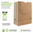 thumbnail image 3 of Stock Your Home Reusable Eco Bags, Kraft Brown Paper, 70 Count, 3 of 7