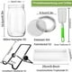 thumbnail image 2 of Frascos para germinación, germinador de vidrio de 950 ml con germinador de semillas, 2 rejillas, 2 soportes, 1 recipiente para germinación, frasco para germinación de brócoli, apio, alfalfa y judías, 2 of 5