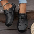 thumbnail image 3 of Rokment Womens Wide Width Clogs Orthopedic Arch Support Garden Shoes Waterproof Non Slip Closed Toe Backless Slippers Comfortable Beach Barefoot Water Sandals Black Size 6.5, 3 of 6