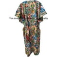 thumbnail image 4 of RAJBHOOMI HANDICRAFTS Women Cotton Kaftan- Indian Handmade Cotton Printed Kaftan for Women Coverups Dress Plus Size Caftan, 4 of 4