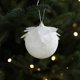 thumbnail image 2 of Decoración navideña de espuma con pétalos blancos, polvo adhesivo, colgante para árbol de Navidad, accesorios decorativos para crear ambiente., 2 of 2