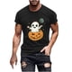 thumbnail image 2 of Blusas y camisas de manga corta y cuello redondo para hombre. Blusas/camisetas de manga corta con cuello redondo y estampado de Halloween para hombre. Blusa para hombre., 2 of 5