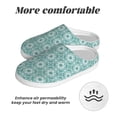 thumbnail image 6 of KLL Blue Print Pattern Adult Unisex Cozy Slippers,Fuzzy Slip-on Slippers TPR Sole Slippers Comfort Plush Home Footwear for Indoor & Outdoor-8, 6 of 7