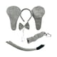 thumbnail image 5 of Kids Hairband Set de Orejas Disfraz Elefante para Niños con Diadema Nariz Cola Pajarita Tela Cómoda Reutilizable Adecuado para Fiestas Temáticas 4 piezas, 5 of 10