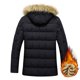 thumbnail image 3 of Puntoco Chaqueta Con Capucha Y Manga Larga Para Hombre, Con Cremallera, Acolchada, De Pelo Liso, Abrigo De Invierno Cálido De Lana Añadida, 3 of 8