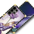 thumbnail image 4 of FKBRCL4U Compatible with Samsung Galaxy S24 Ultra Case, High Heeled Purple Diamond Rose Luxury Golden Decoration for Girl Women Soft TPU Shockproof Protective Hard PC Back, 4 of 7