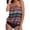 Wine, variant on RotHome Two Piece Bandeau Tankini Swimsuits for Women Loose Blouson Swim Top with Bikini Bottom Tummy Control Bathing Suits Modest Summer Beachwear