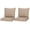 Beige, variant on Beige Solid Patio Chair Outdoor Seating Cushions, Fade Resistant UV Resistant Water Resistant Stain Resistant, 2 Count