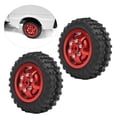 thumbnail image 4 of Rubber Tire, RC Anti-Skid Tires Non-slip Effect Excellent Durability  for WPL D12 1/10 RC Trucks Black BL,Silver S,Red R, 4 of 8
