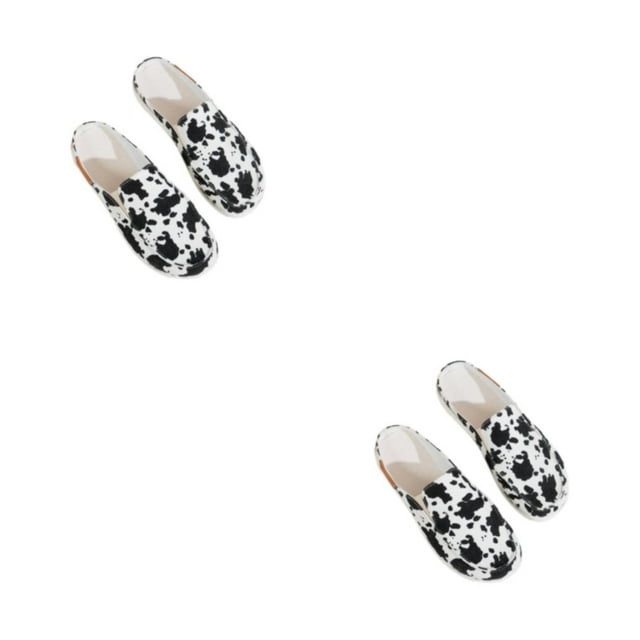 Sonducket 2 pantuflas de mujer suaves y transpirables 3,5 cm de grosor vaca 42.1