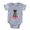 Heather Grey, variant on CafePress - FIN Lhasa Apso Valentine - Cute Infant Baby Football Bodysuit