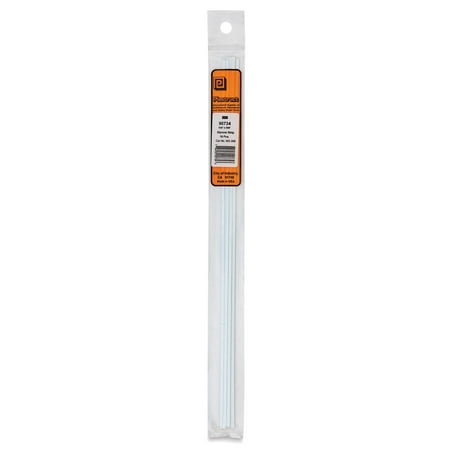 Plastruct Plastic Strip - Pkg of 10, 0.03" H × 0.08" W × 10" L