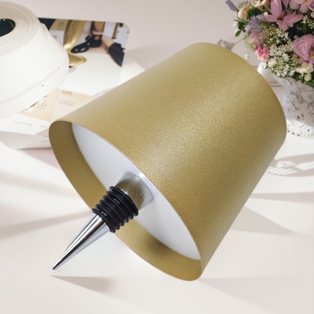 Lámpara de mesa LED de 2 uds lámpara de escritorio portátil regulable inalámbrica recargable por USB de Metal