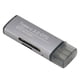 thumbnail image 3 of Lector de tarjetas de almacenamiento Soporte portátil Tarjeta de micro almacenamiento 2 en 1 USB C 3.1 USB 3.0 Lector de tarjetas de memoria con 2 conectores, 3 of 8
