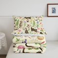 thumbnail image 5 of meiyoeat spring Garden Kitten Full Size Comforter Sets,Floral Cat Print Bedding Comforter Set,Reversible,3 Pieces,1 Comforter and 2 Pillowcases, 5 of 7