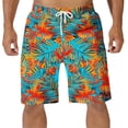 thumbnail image 2 of Purcolt Mens Graphic Print Shorts Quick-Dry Loose Fit Drawstring Basketball Shorts Summer Casual Hawaiian Beach Swimwear Bathing Suit with Pockets, 2 of 6
