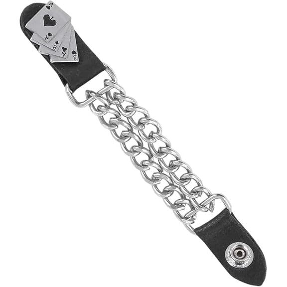 Lesa Collection Biker Vest Extender Aces Eights Biker motorcycle leathers