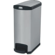Rubbermaid Commercial Slim Jim Metal 13G End Step Can, Black by Newell Rubbermaid, Inc