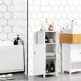 thumbnail image 4 of Giantex Bathroom Floor Cabinet, Free Standing Side Storage Cabinet with Single Door & Adjustable Inner Shelf, Equipped with Anti-toppling Fitting, 12 x 12 x 31.5 inches (White), 4 of 8