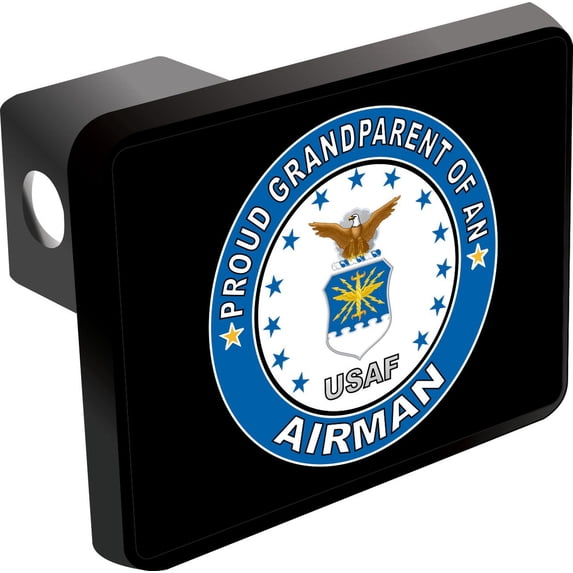 Proud Grandparent of an Airman Trailer Hitch Cover