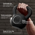 thumbnail image 7 of Yes4All 80 lbs Kettlebell Heavy Cast Iron Solid Smooth Handle Weights for Women/Men, Strength Training Equipment, 7 of 7
