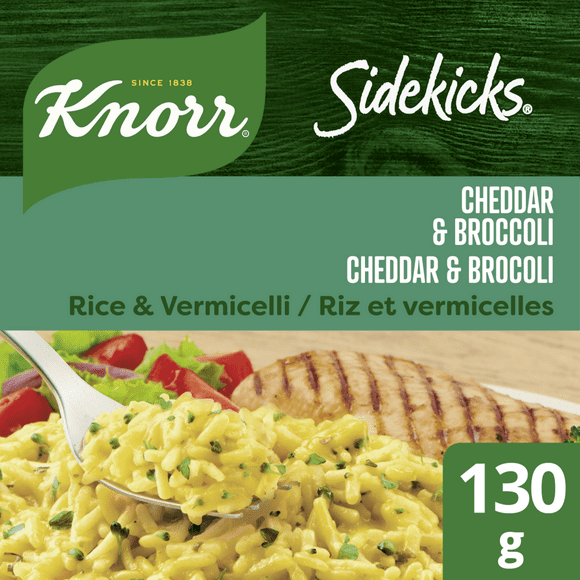 Plats d'accompagnement de Riz Knorr Sidekicks Cheddar & Brocoli 130 g Plats d'accompagnement