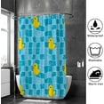 thumbnail image 4 of Coolnut Shower Curtain Set with Hooks Ducky in The Bathroom Polyester Waterproof Bath Curtain 66" x 72", 4 of 6